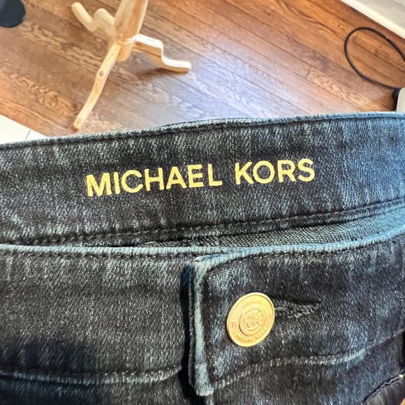 NWT MICHAEL Michael Kors Women Blue Denim Mini Skirt - Picture 7 of 8